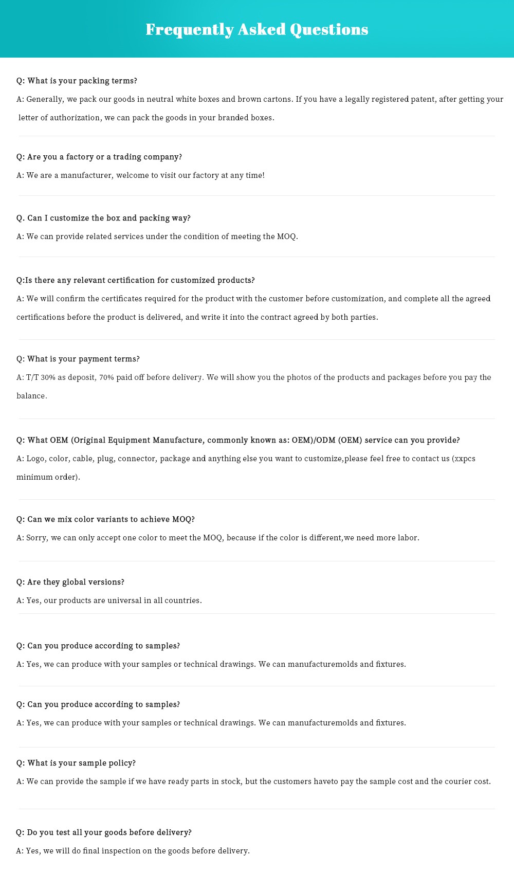 Ac ev charger FAQ Ac ev charger FAQ